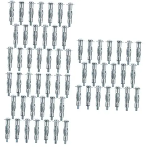 Produktbild: iplusmile 60 Stk schrauben wandverkleidung wand polsterung Hohlraumanker ankörner metall dübel Hochleistungs-Wandanker Schwerlast-Hohlanker Teile für Heimhardware Hohlwandfixierer Stahl