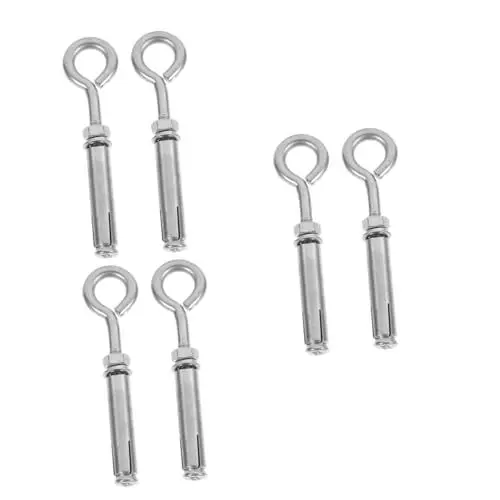 Produktbild: iplusmile 6 Stk Dehnschraube edelstahlhaken wandverkleidung betonschraube Betonhaken rostschutz Schrauben Spreizwandanker Hochleistungswandbolzen Deckenanker Ziegelanker Rostfreier Stahl