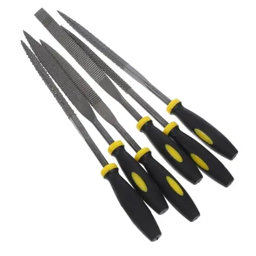Produktbild: iplusmile 6-teiliges Metallfeilen-set Für Die Holzbearbeitung Nadelfeilen-set Feilen-set Für Tragbare Tischlerwerkzeuge