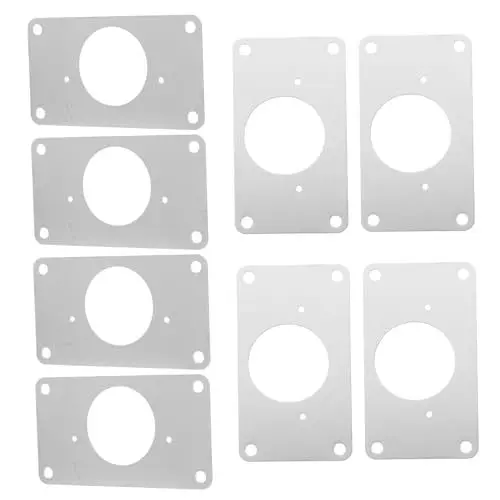 Produktbild: iplusmile Reparaturplatte Für Schrankscharniere 8-teiliges Set Türknaufplatte Aus Gebürstetem Nickel Für Küchenschränke