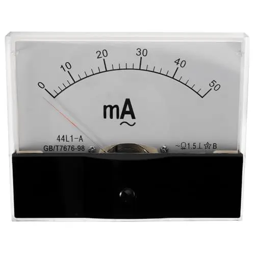 Produktbild: iplusmile Analoges Voltmeter Panel-Zeiger Volt Spannungsmesser Messgerät Analoges Voltmeter 50 Ma