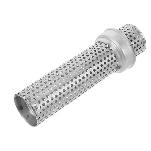 Produktbild: iplusmile -Auspuffschalldämpfer Auspuff Scooter leiser ATV-Auspuffschalldämpfer Motorradauspuff ATV-Auspuffspitze Rostfreier Stahl Silver