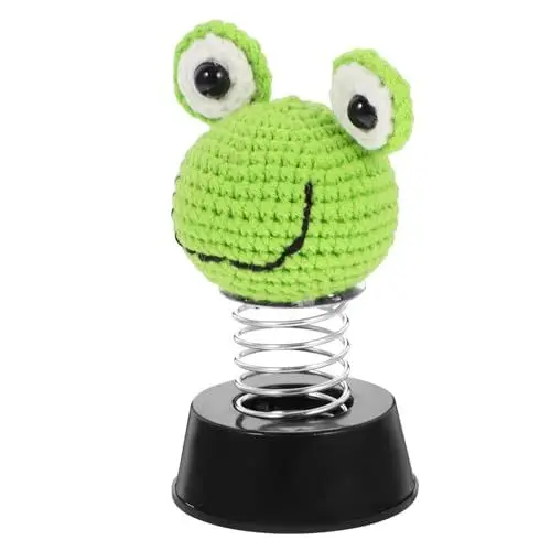 Produktbild: iplusmile Autozubehör – Gehäkelte Wackelkopffigur Für Das Armaturenbrett Tierornamente Perfektes