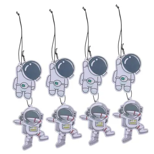 Produktbild: iplusmile Automobil Fahrzeug 8 Stück Auto- Astronaut Junge Mädchen Duftende Hängende Räucherchips Mit Ätherischen Ölen Auto-Rückspiegel-Anhänger Für Auto Auto Autoinnenausstattung