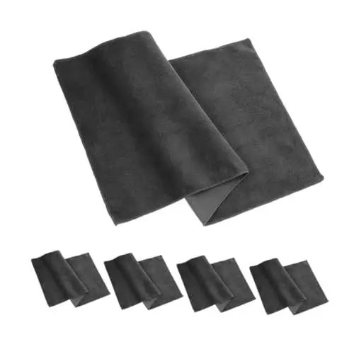 Produktbild: iplusmile Autoputzlappen Handtücher Mikrofaser Handtuch Mikrofasertücher Auto-reinigungsset Autotrockner Auto Reinigungsmittel Autowaschset Felgenreiniger Autowaschzubehör Wildleder Black