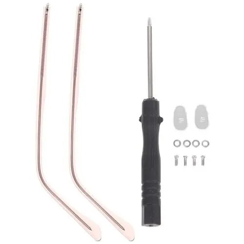 Produktbild: iplusmile Brillen Ersatzbügel Mit Schrauben Brillen-Ersatzbügel 1 Paar Universelle Metall-Brillen-Ersatzbügel Bügel Brillen-Reparatur-Set – Roségold