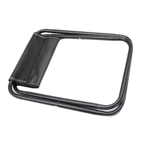 Produktbild: iplusmile Campinghocker Klappbarer Stuhl Tragbare Hocker Klappstuhl Kleiner Klapphocker Zusammenklappbarer Hocker Tragbarer Stuhl Tragbarer Hocker Campingstuhl Segeltuch Black