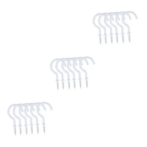 Produktbild: iplusmile Deckenhaken, 30 Stk Schraubhaken zum Aufhängen Bild Haken schwere Tassenhaken selbstschneidende Schraubhaken aus Edelstahl deckenhaken Metall anschließen Plastikbecher