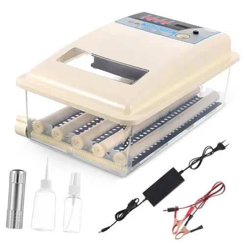 Produktbild: iplusmile Inkubator Brutmaschine Eierbrutschrank Smart Inkubator Vollautomatisch Für Hühnereier Mit Eu Automatische Temperaturregelung Eierrotation Für Brutbedingungen