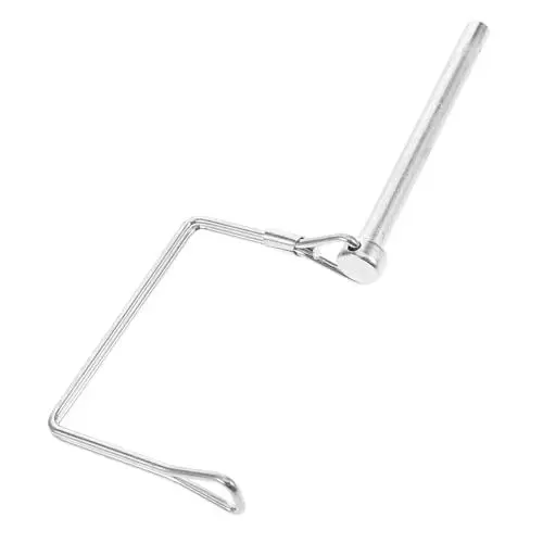 Produktbild: iplusmile Fester Sicherungsstift anhängerschloss Traktorstifte Kupplungssicherungsstift Anhänger-Sperrstift Wellensicherungsstift Sicherungsstift der Kupplung Galvanisiertes Eisen Silver
