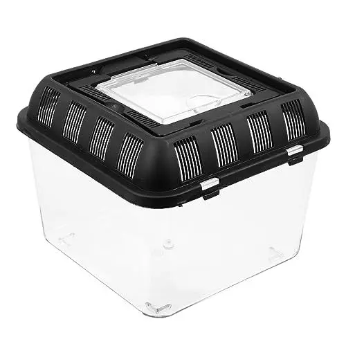 Produktbild: iplusmile Climbing Pet Breeding Box Transparent Reptile Feeding Box Mit Belüftung Für Sichere Haltung Von Reptilien Und Spinnen Langlebig Und Praktisch