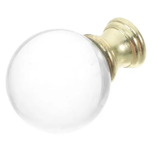 Produktbild: iplusmile Glaslampe Finial Mütze Dekorative Lampenschattenfinials Klarer Glaslampenschatten Ersatz Langlebiger Lampenbasis Für Beleuchtungskörper