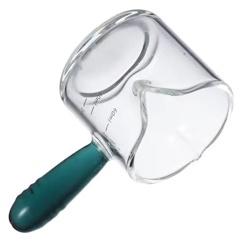 Produktbild: iplusmile Messkrug Für Espressotassen Aus Glas 60 Ml Aufschäumkrug Stilvoller Griff Für Mehr