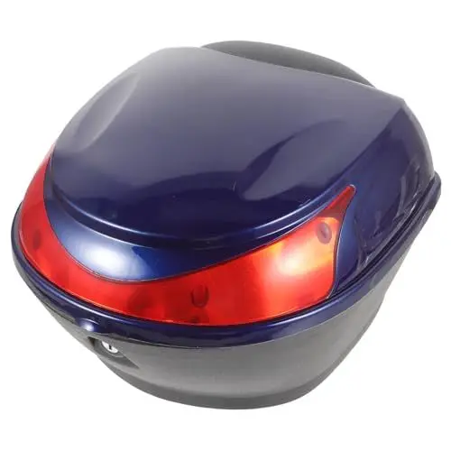 Produktbild: iplusmile -Kofferraum Elektrofahrzeug-Kofferraum (Silber) Heckcontainer für Motorräder -Cargo-Tasche motorradkoffer Roller Gepäckbox Gepäckschloss-Aufbewahrungsträger Plastik