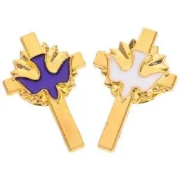 Produktbild: iplusmile Metall Emaille Anstecknadel: 2 Stück Peace-Zeichen-Stift Friedenstaube Anstecknadel for Männer Frauen - Tasche, Revers, Schmuck, Zubehör