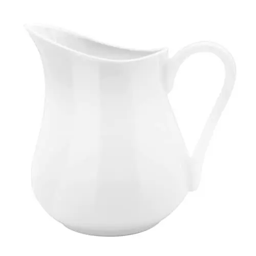Produktbild: iplusmile Milchk?nnchen Keramik Kanne Milchkrug Tasse Milchkanne Porzellan Sauciere Sahnek?nnchen So?enkanne Milch Aufsch?umen Krug Saucenkanne für Kaffee Latte Espresso Art 450ml
