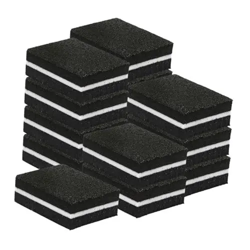 Produktbild: iplusmile Mini-tofuwürfel Mini-puffer Nagelpuffer Schleifklotz Polierblock Nagel Pufferblock Maniküre-datei Nagelfeilen Handschleifklotz Pediküre Datei Polierblöcke Black Schwamm