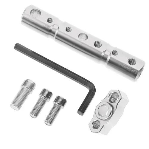 Produktbild: iplusmile Motorradhalterung motorradzubehör -Spiegelverlängerung halterung für spiegelverlängerungen für -Verlängerungshalterung CNC-Aluminiumlegierung Weiß