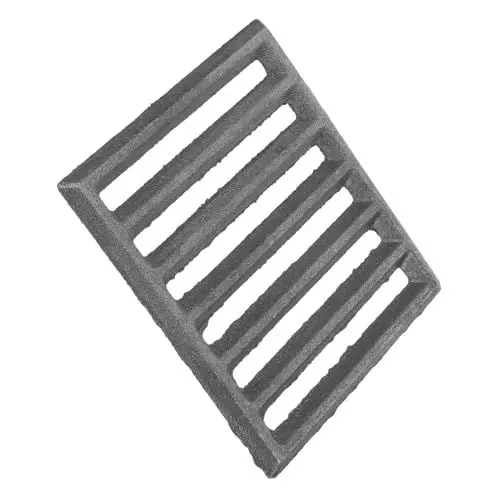 Produktbild: iplusmile Multifunktionaler Grillrost Aus Gusseisen Tragbar Rechteckig Für Grill Camping Feuerstelle 14x15cm