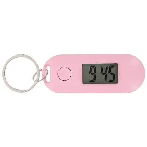Produktbild: Uhr Schlüsselanhänger Digitaluhr Taschenuhr Hängeuhr Fob Uhr Pflegeuhr Schlüsselbund Uhr Schwesternuhr Tasche Anhänger für Pflege Arzt Student Pink