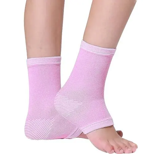 Produktbild: iplusmile Sprunggelenkbandage, elastische Fußbandagen, Knöchelbandage Socke Kinder Knöchelbandagen Fußgewölbe Stützhülsen 1 Paar Männer, Frauen, Kinder