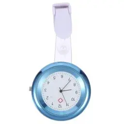 Produktbild: iplusmile Uhr Schwesternuhr Taschenuhr Stoppuhr Uhr Krankenschwesteruhr Schwesternuhr Silikon Ansteckuhr Brosche FOB Uhr Pflegeuhr Taschenuhren Leuchtzeiger für Damen Herren Arzt