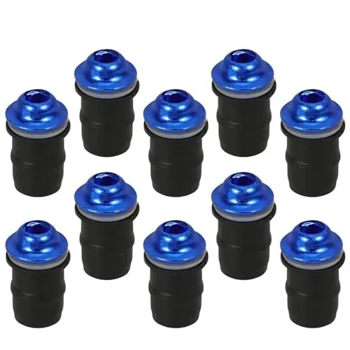 Produktbild: iplusmile -Windschutzscheiben- -Set Aluminium- -Windschutzscheiben-Karosserie-Befestigungsschrauben Muttern Und Muttern Verkleidungsbefestigungsschrauben Blau