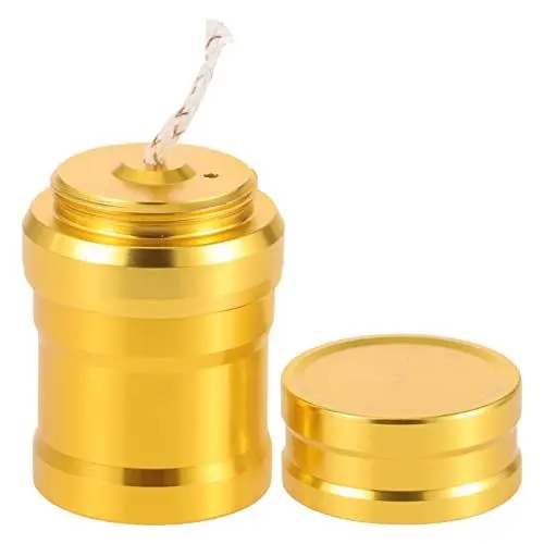 Produktbild: iplusmile Wanderbrenner Mini Aluminium Metall Alkohole Lampe Labor Chemie Alkohole Brenner Laborgeräte Heizung Für Stirling Motor Dampfmaschine Brenner Golden Camping-Heizgerät