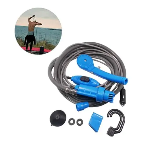 Produktbild: iplusmile Tragbare Outdoor-campingdusche 12v Auto-reiseset 5m Gleichstromkabel