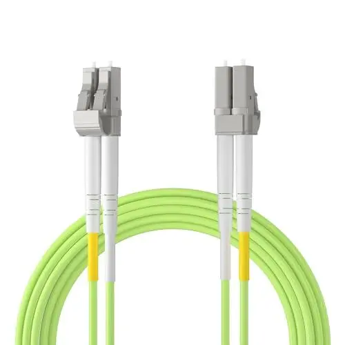 Produktbild: ipolex LC zu LC Glasfaser Patchkabel Multimode, 40/100Gb OM5 Glasfaserkabel, Duplex 50/125μm Glasfaser Internet Kabel, LSZH Glasfaser Jumper für MMF SFP/SFP+ Transceiver, 20 Meter, 1-Pack.