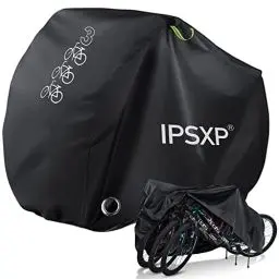 Produktbild: IPSXP Fahrradabdeckung Wasserdicht,Schwergewicht 210D Oxford Abdeckungen Wasserdicht,Fahrradschutzhülle Fahrradträger für 3 Fahrräder,Wasserfest Atmungsaktiv Regenschutz Schutzbezug 208x112x110CM