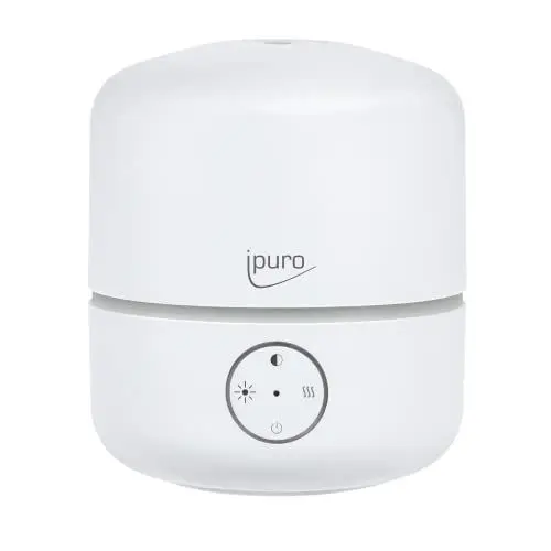 Produktbild: ipuro Aroma Diffuser Air Sonic good mood white mit Fernbedienung - schlichter Duftöl Diffuser mit Intervall- und Dauerbetriebsfunktion - stilvoller Luftbefeuchter mit Licht und Ultraschall Technologie