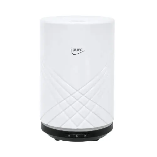 Produktbild: ipuro - Aroma Diffuser Air Sonic elegance white - eleganter Duftöl Diffuser mit Intervall- und Dauerbetriebsfunktion - stilvoller Luftbefeuchter mit Licht und Ultraschall Technologie