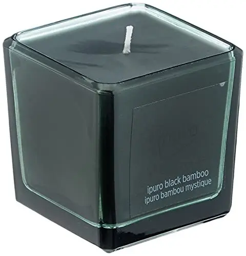 Produktbild: ipuro - dekorative ipuro black bamboo Duftkerze - minimalistische & puristische Duftkerzen im Glas - intensive Duftkerzen mit grünen & holzigen Noten - stilvolle Kerze 125 g