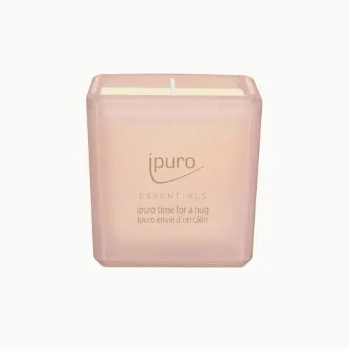 Produktbild: ipuro - dekorative ipuro time for a hug Duftkerze - sinnliche & puristische Duftkerzen im Glas - intensive Duftkerzen mit Vanillecookie Noten - stilvolle Kerze für ein harmonisches Dufterlebnis 125 g