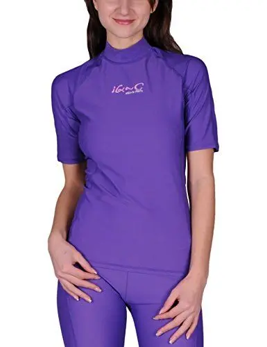 Produktbild: iQ-UV Damen UV 300 Shirt Slim Fit Watersport, Purple, S