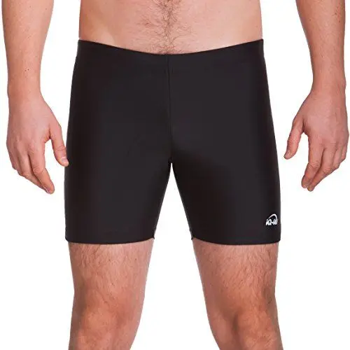 Produktbild: iQ-UV Badehose Herren M Schwarz – Komfortable Badeshorts für Herren mit LSF 300 UV Schutz – Kurze Schwimmhose für Herren – Stylische Herren Badehose elastisch & schnelltrocknend
