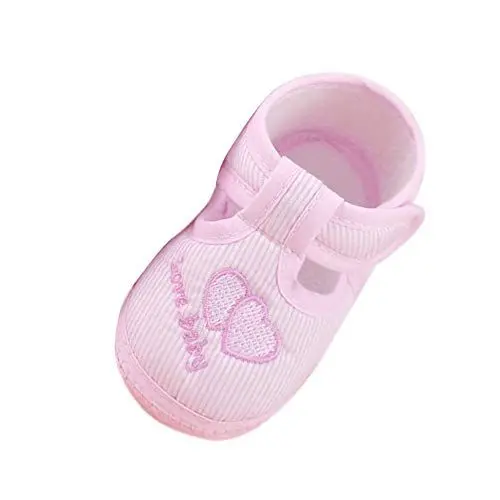 Produktbild: IQYU Sneaker Sohle Kleinkind Canvas Krippe Schuhe Mädchen weiche Babyschuhe Chucks 17 (Pink11, One Size)