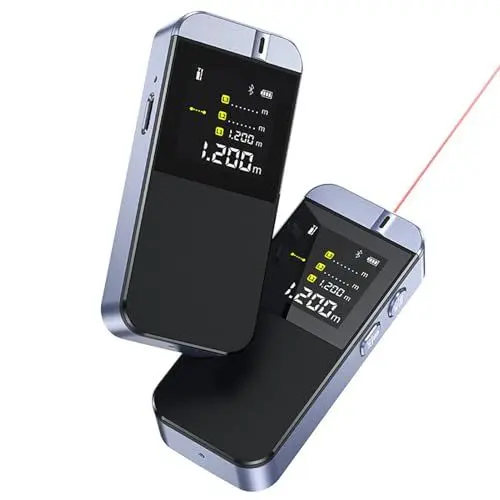Produktbild: IR40 Laser Entfernungsmesser, Reichweite 0,05–40 m,Umschaltung Der Einheiten Meter/Fuß/Zoll, Messung Von Entfernung,Fläche,Volumen Und Satz des Pythagoras,Unterstützung Der APP-Datenspeicherung