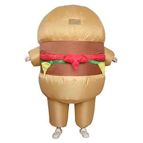 Produktbild: IRETG Aufblasbares Kostüm Hamburger Kostüm Erwachsene für Karneval Halloween Party Cosplay