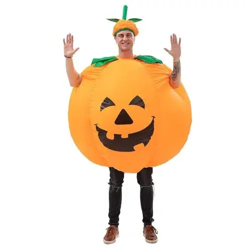 Produktbild: IRETG Erwachsener Kürbis aufblasbares Kostüm, aufblasbares Kostüm der Halloween-Partei