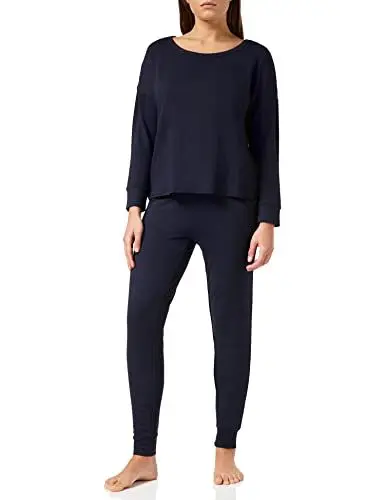 Produktbild: Iris & Lilly Damen Leichtes Loungewear-Set, Sweatshirt und Jogginghose, Blau, 40
