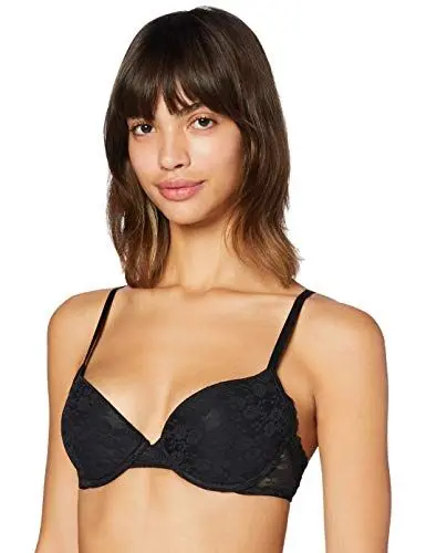 Produktbild: Iris & Lilly Damen Push-up BH Spitze, Schwarz, 85B