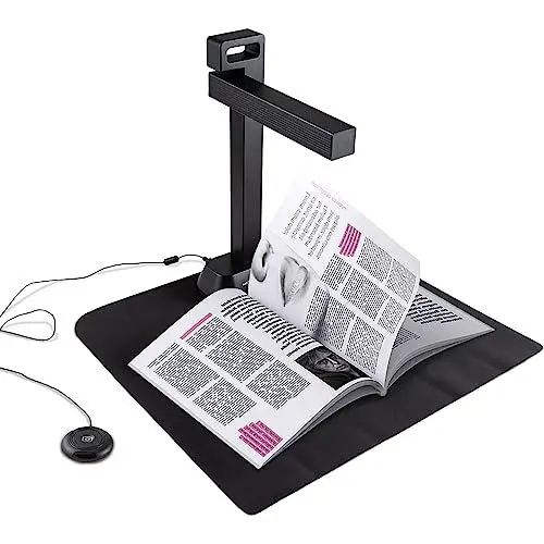 Produktbild: IRIScan Desk Pro. Buchscanner LED, OCR Dokumentenscanner 21MP Kamera Visualizer -v6PRO: PDF-Editor, tragbarer Scanner, Buchscanner, AI-Flachlegung-Auto-Scan-Finger-Verstecken, a3 Scanner WinMac