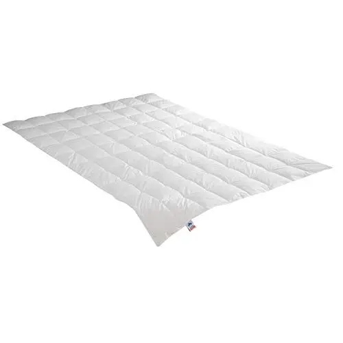 Produktbild: Irisette Daunendecke Edda leichte Sommerdecke, aus 100% Baumwolle 90% Daunen, 10% Federn mit Aufbewahrungstasche, 135 x 200 cm, weiß, Öko-Tex Zertifiziert, produziert nach deutschem Qualitätsstandard