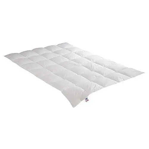 Produktbild: Irisette Daunendecke Edda warme Winterdecke, aus 100% Baumwolle 90% Daunen, 10% Federn mit Aufbewahrungstasche, 155 x 200 cm, weiß, Öko-Tex Zertifiziert, produziert nach deutschem Qualitätsstandard