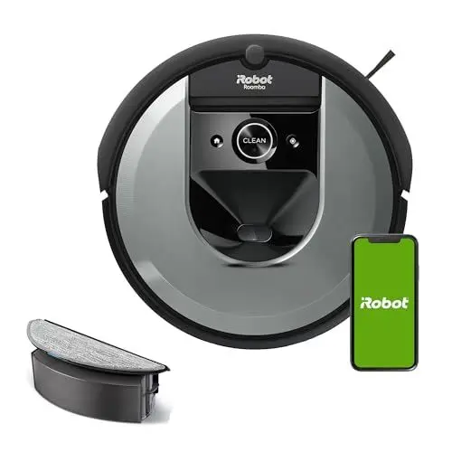 Produktbild: iRobot Roomba Combo i8 (i8176) Saug- und Wischroboter mit 2. Auffangbehälter mit Wischpad, Intelligente Katierung, Sprachassistenten kompatibel, WLAN, Individuelle Einstellung per App, Light Silver