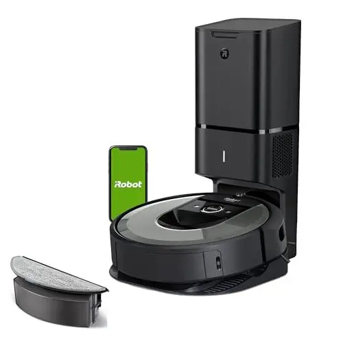 Produktbild: iRobot Roomba Combo i8+ (i8576) Saug-/ Wischroboter mit 2. Auffangbehälter mit Wischpad, Autom. Absaugstation, Smarte Kartierung, Sprachassistenten kompatibel, WLAN, Einstellung per App, Light Silver