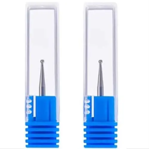 Produktbild: IRON HODL - 2x Diamant Fräser Bits (⌀ 2,35mm) Multifunktionswerkzeug Zubehör für Allzweck Anwendung mit Mini Fräser Gravierstift Akku Holz Gravur Gerät Gravur Stift Glas gravieren