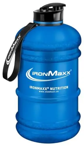 Produktbild: IronMaxx Water Gallon - Frosted Blue 2200ml | BPA & DEHP frei | auslaufsichere Trinkflasche mit Messskala | in verschiedenen Farben erhältlich
